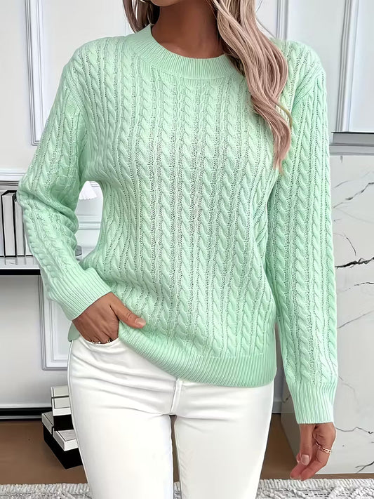 Sara™ | Soft-Touch Cable Knit Jumper