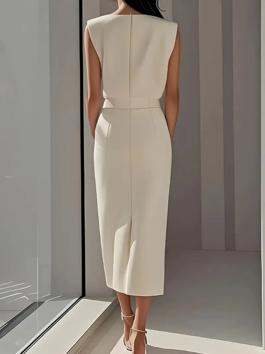 Dalia | Midi Dress with Side Slit