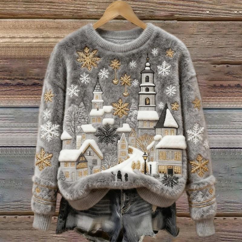 Pearl | Winter Village Fluffy Christmas Jumper