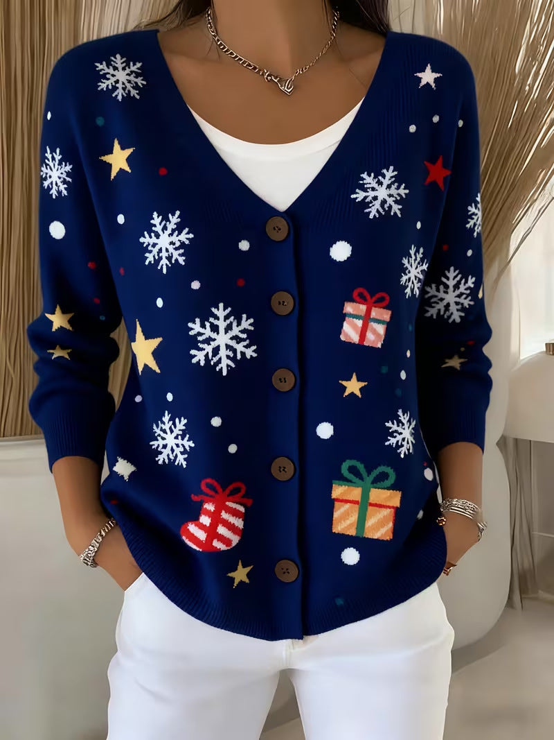 Eleanor | Midnight Christmas Cardigan