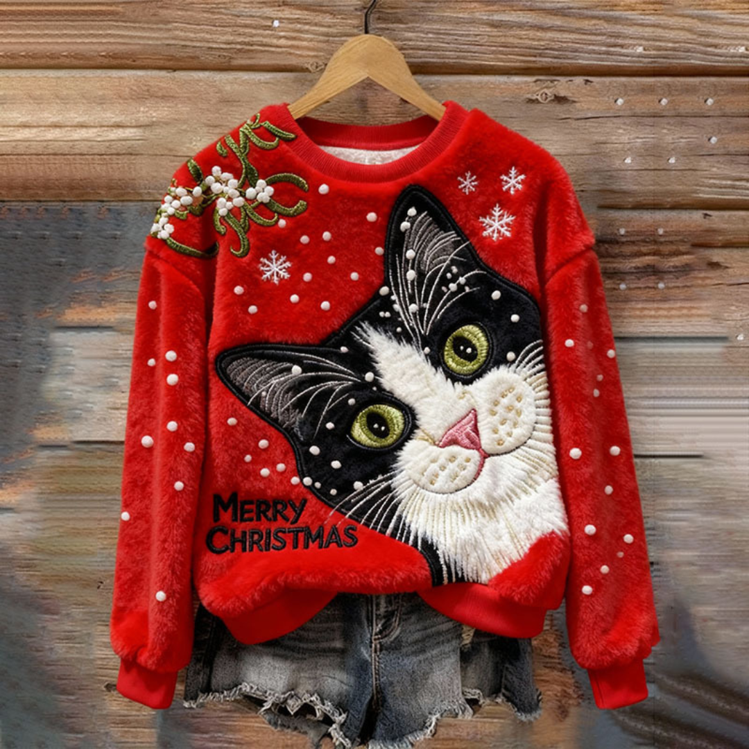 Kiara | Merry Christmas Cat Fluffy Jumper