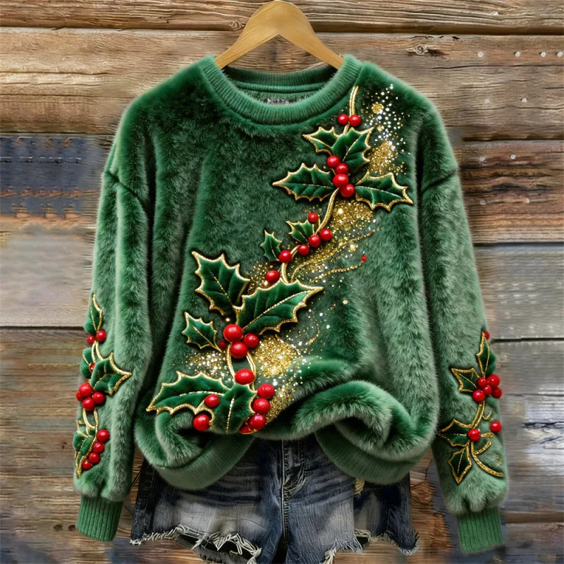 Cosy Winter Wonderland Sweater – Holly Garland