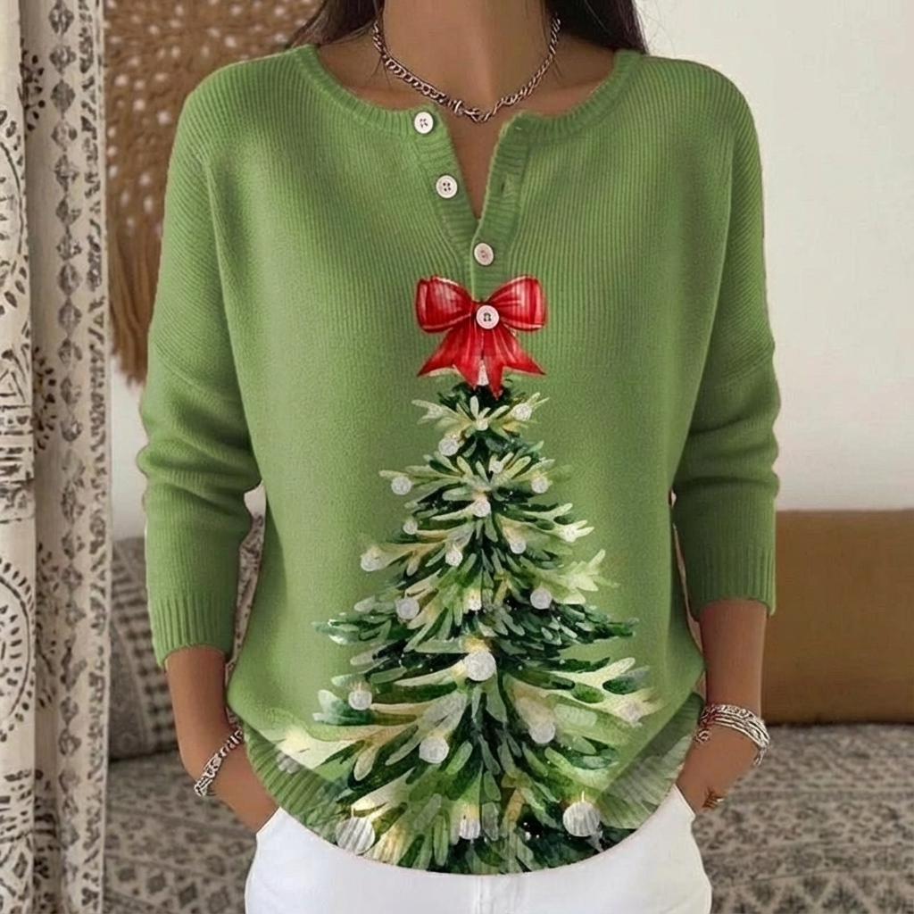 Elodie | Christmas Tree Cardigan