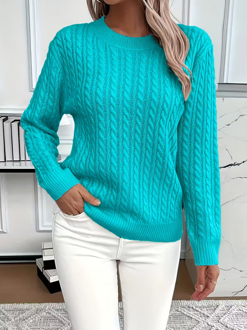 Sara™ | Soft-Touch Cable Knit Jumper