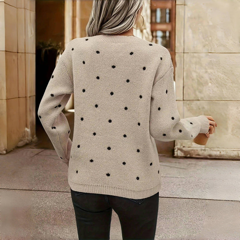 LORA™ - POLKA DOT KNITTED JUMPER
