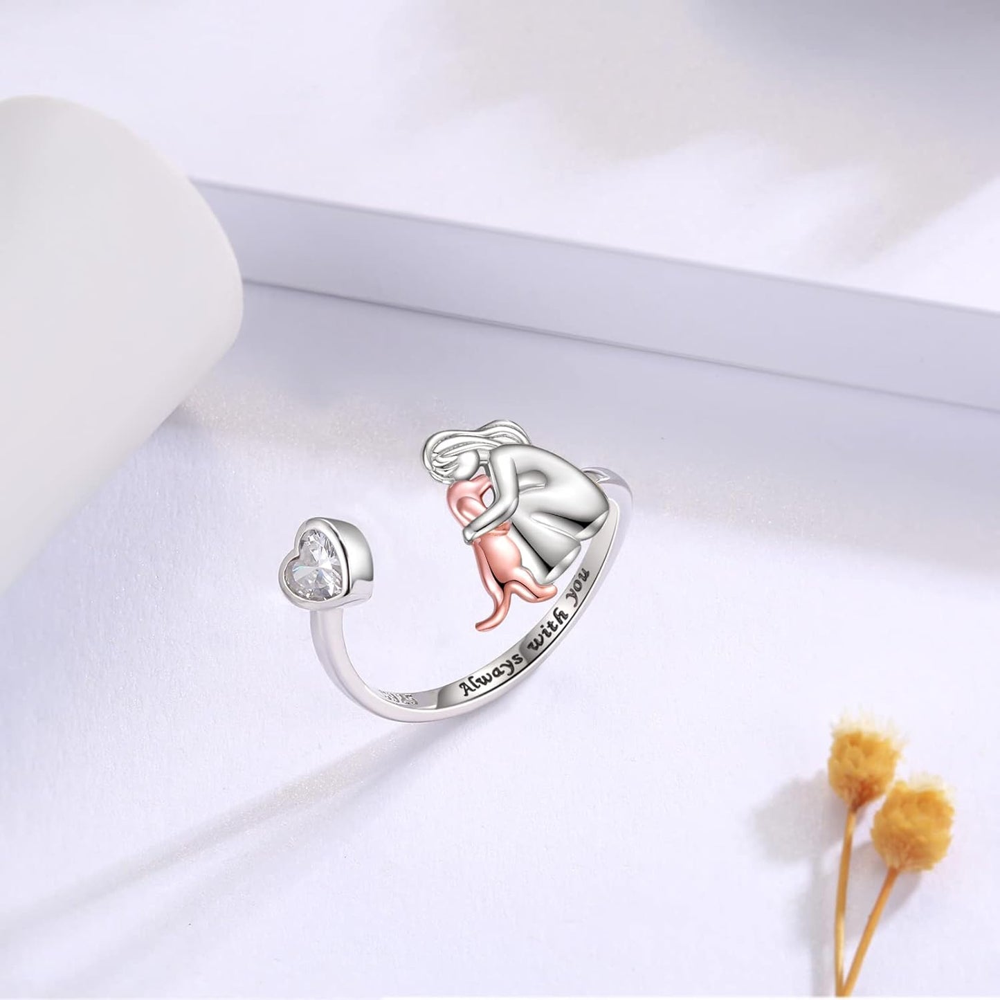 MAISY | Dog Embrace Ring (Rose)