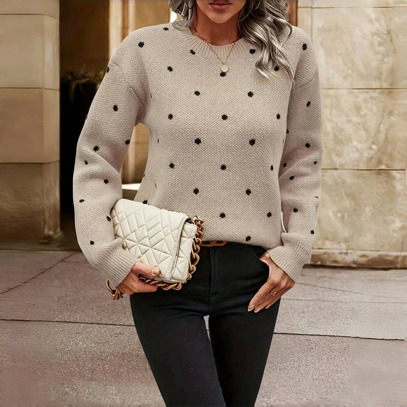 LORA™ - POLKA DOT KNITTED JUMPER