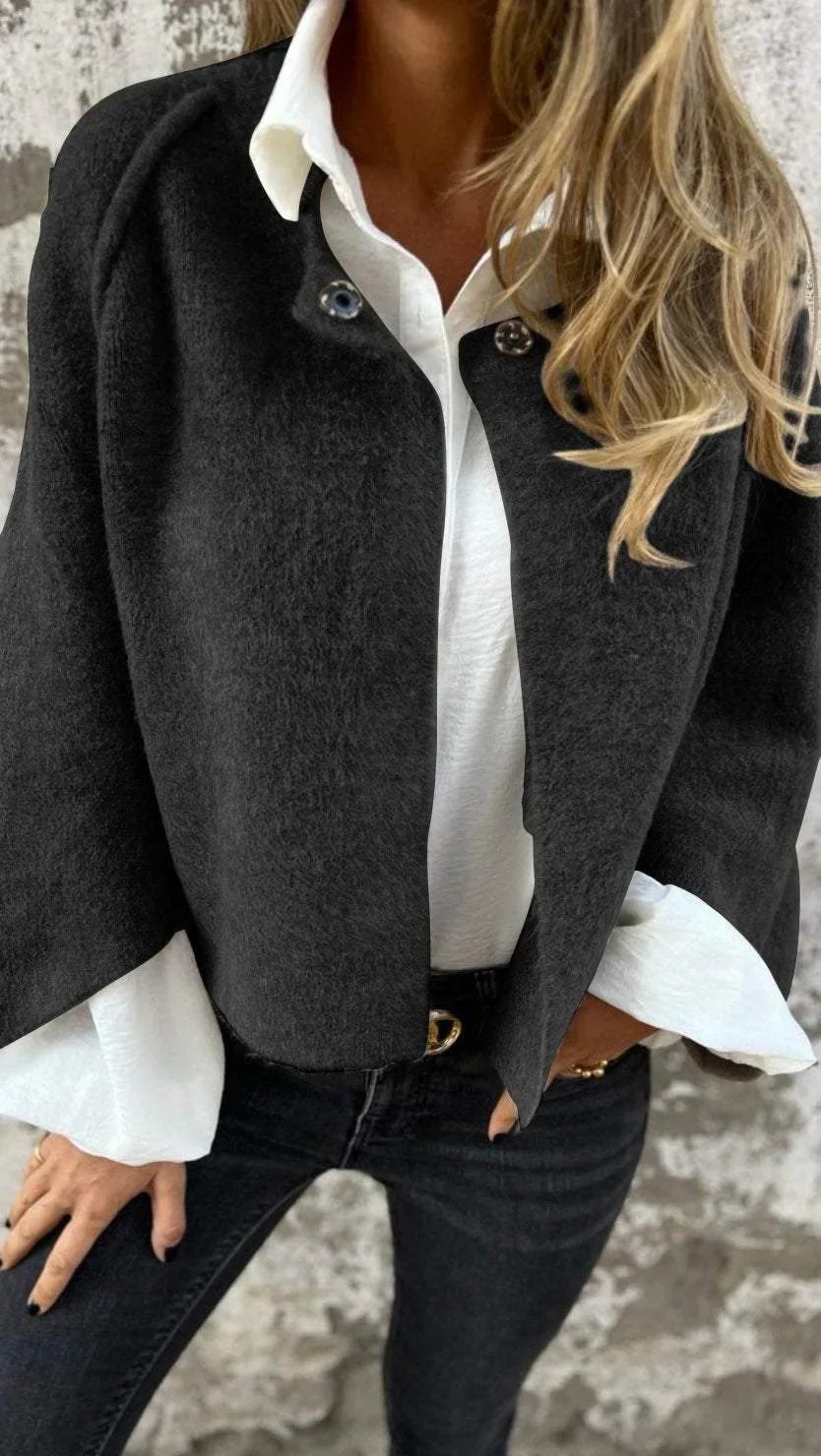 Cass | Round Neck Wool Coat