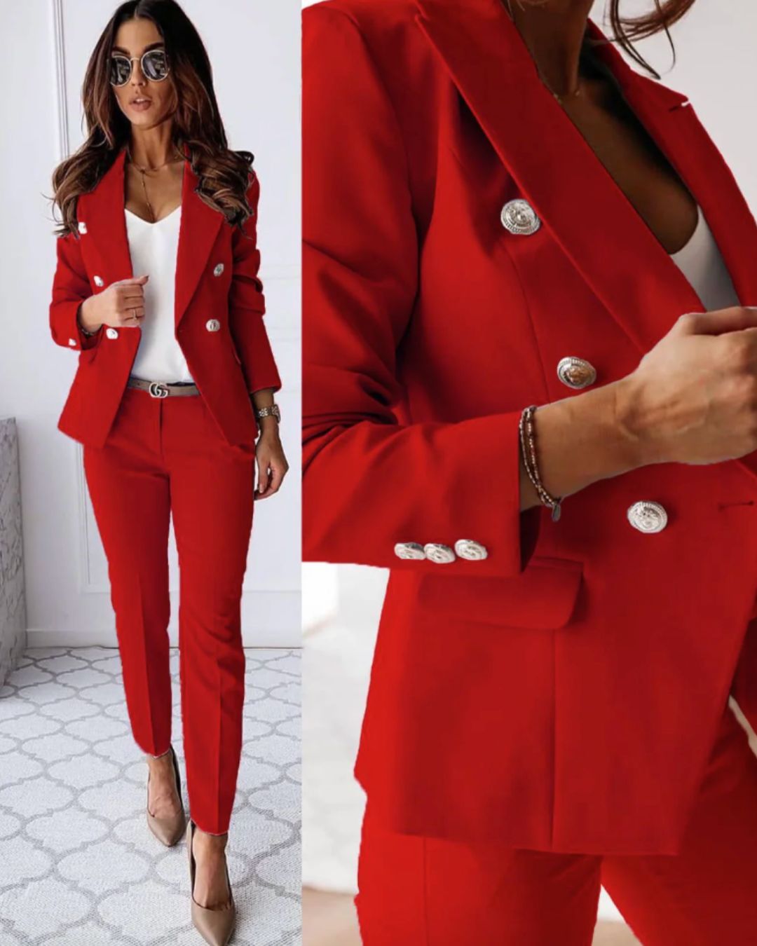Baylie | Sophisticated Double-Breasted Suit