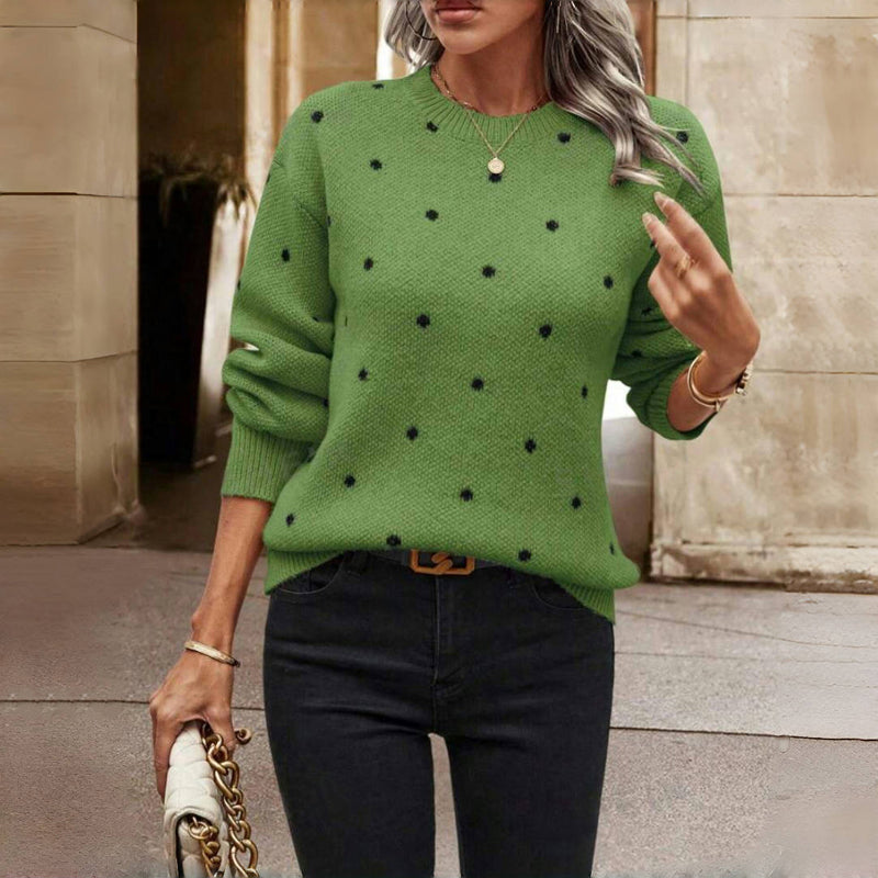 LORA™ - POLKA DOT KNITTED JUMPER