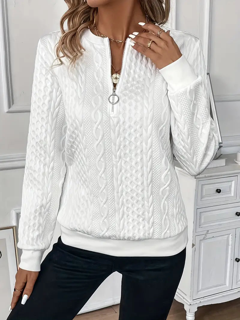 Rhea | Sweater with Zipper
