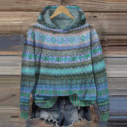 Uvelia | Ethnic Retro Hoodie