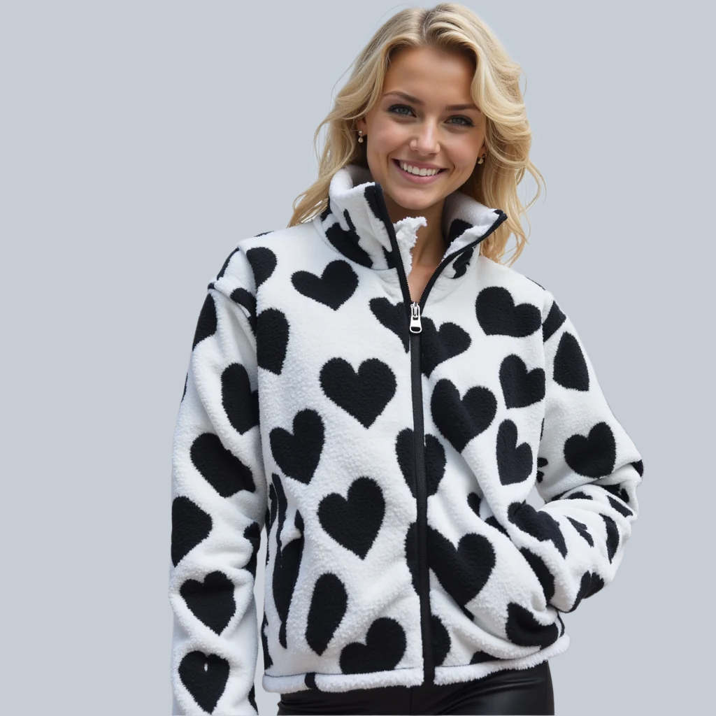 Alveena | Reversible Heart Jacket