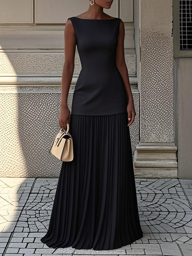 Willena | Pleated Maxi Dress