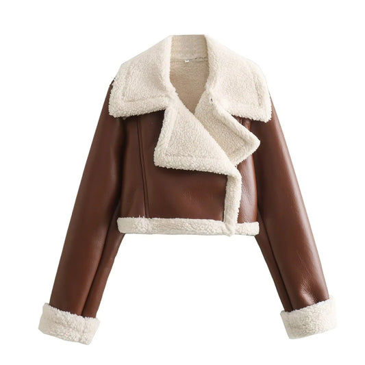 Bloom | Fur Fleece Double-sided Short Jacket
