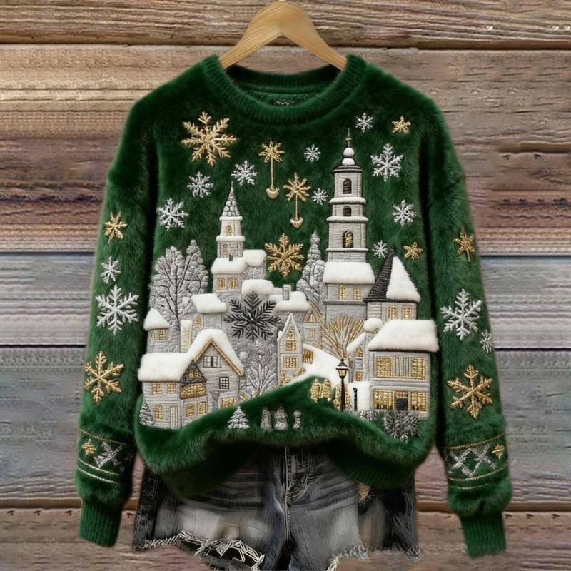 Pearl | Winter Village Fluffy Christmas Jumper