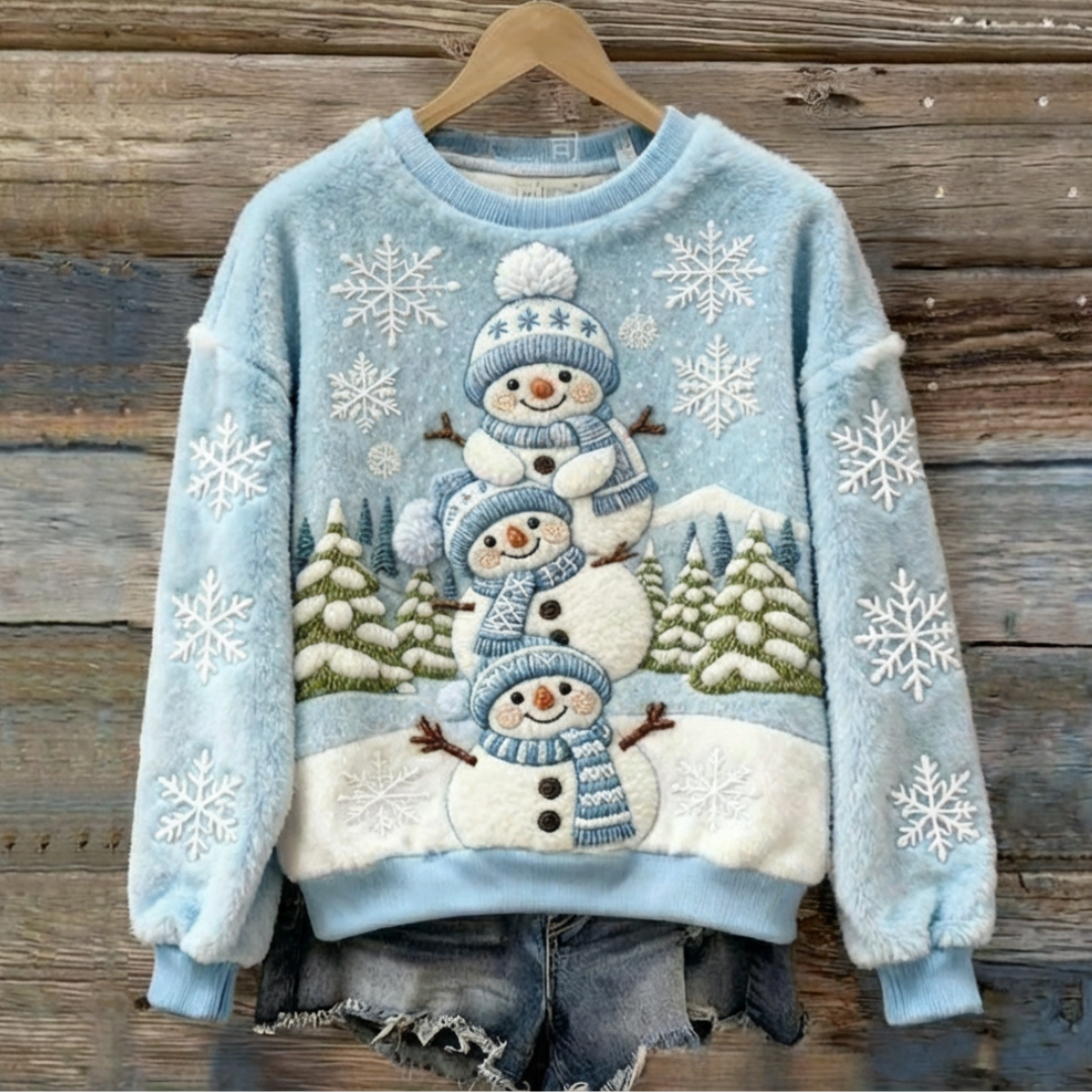 Lara | Snowman Family Fluffy Jumper