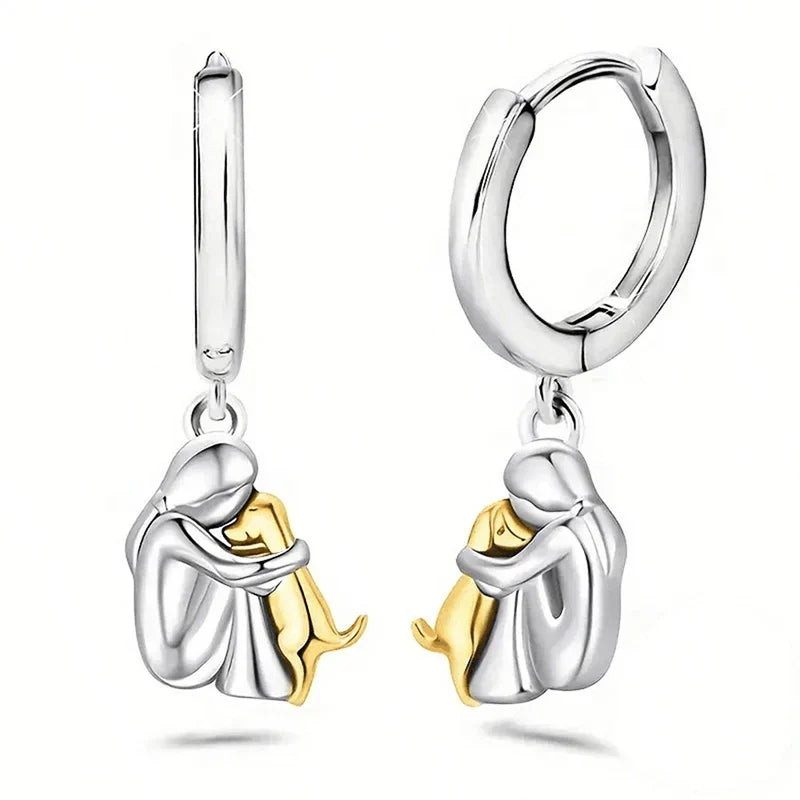 EMILY | Dog Embrace Earrings