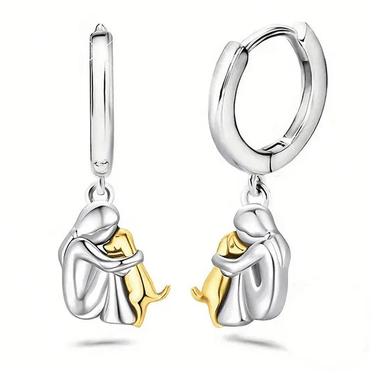 EMILY | Dog Embrace Earrings