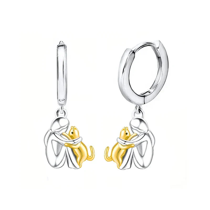 TARA | Cat Embrace Earring (Round Closure)