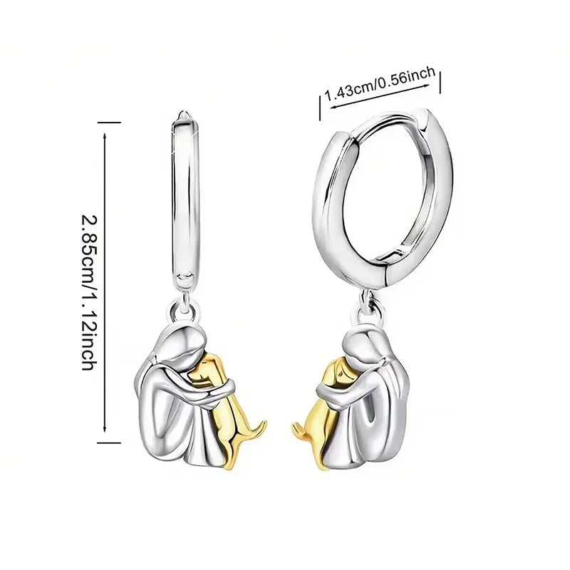EMILY | Dog Embrace Earrings