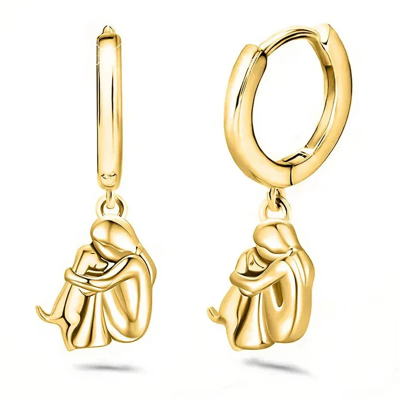 EMILY | Dog Embrace Earrings
