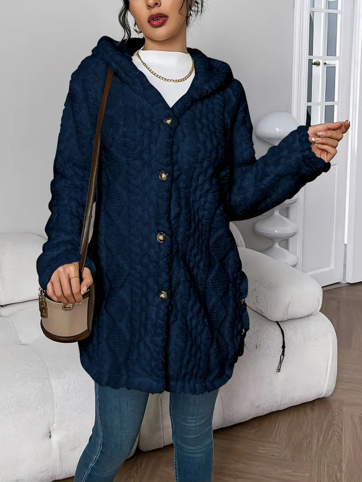 JULIA TEDDY | Hooded Cardigan