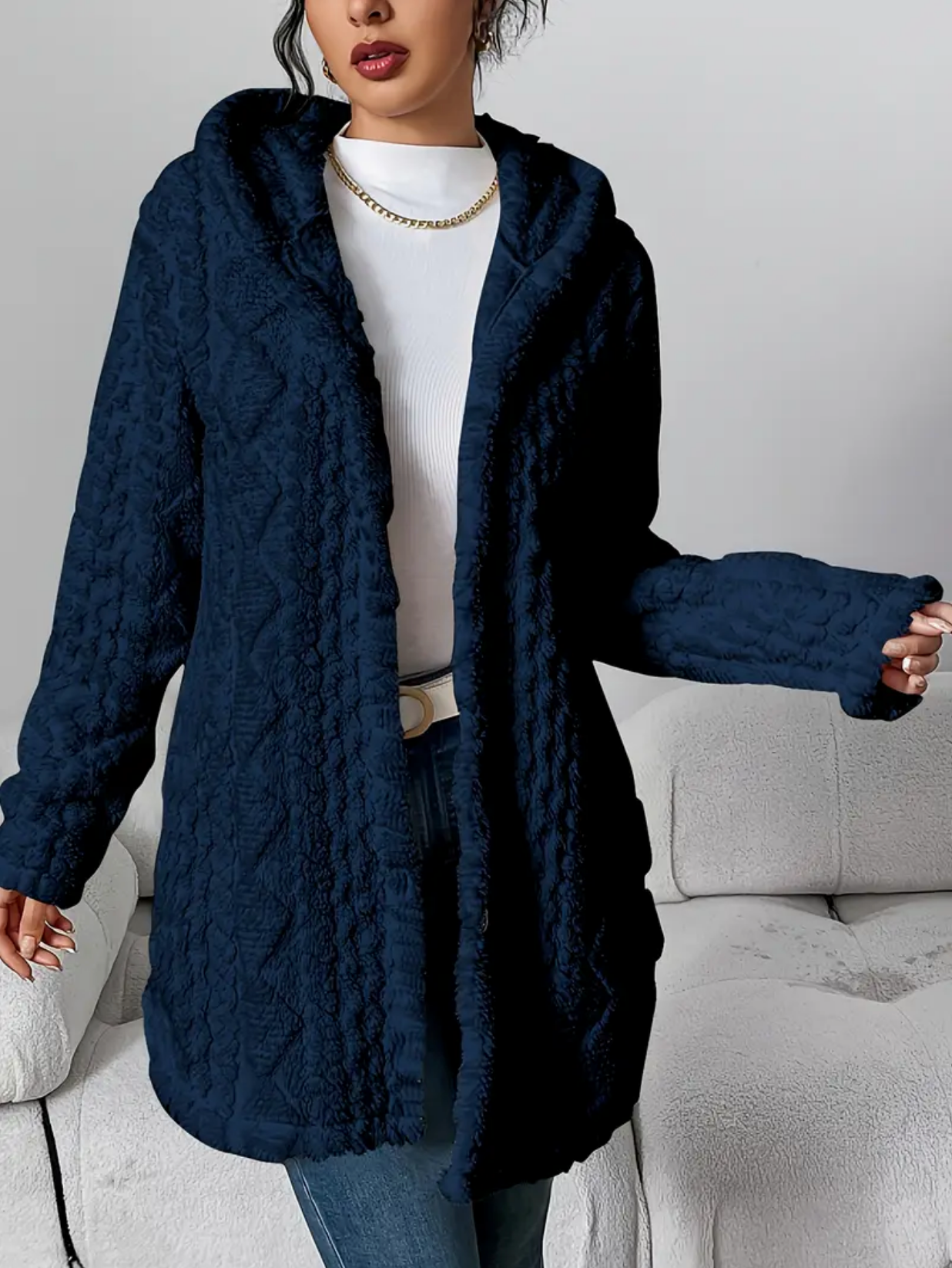 JULIA TEDDY | Hooded Cardigan