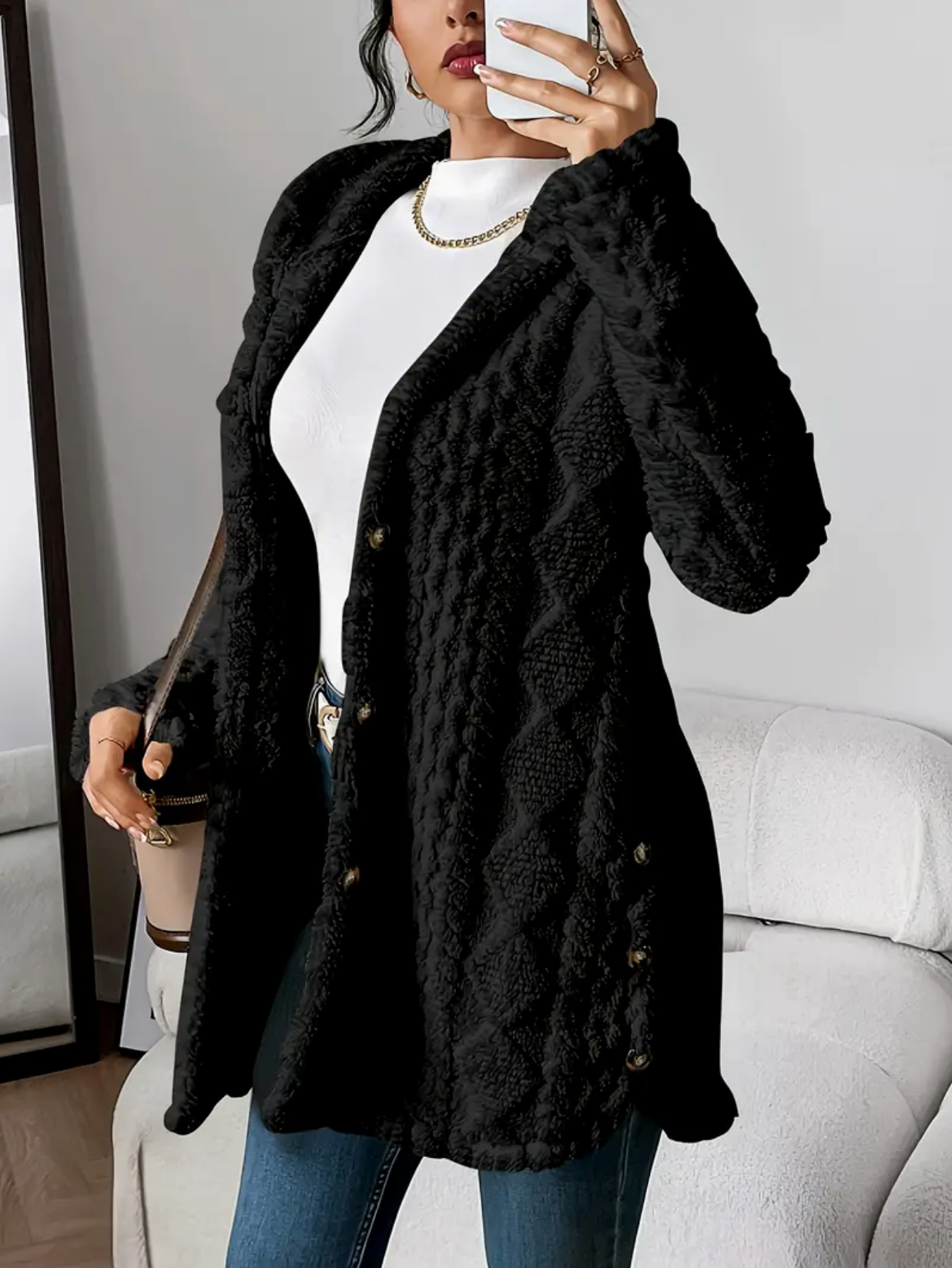 JULIA TEDDY | Hooded Cardigan