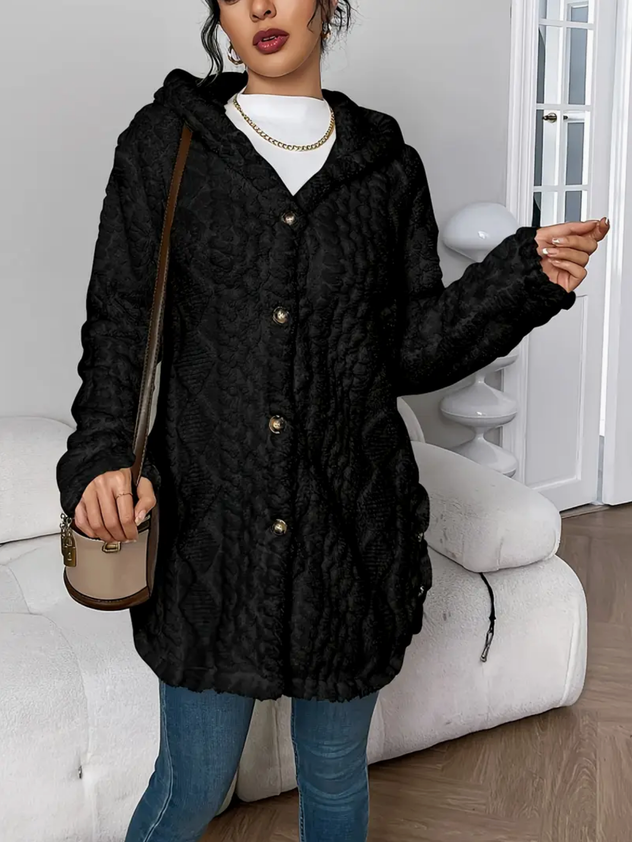 JULIA TEDDY | Hooded Cardigan