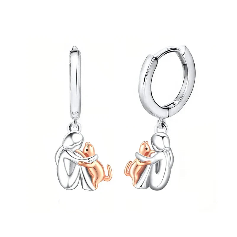 TARA | Cat Embrace Earring (Round Closure)