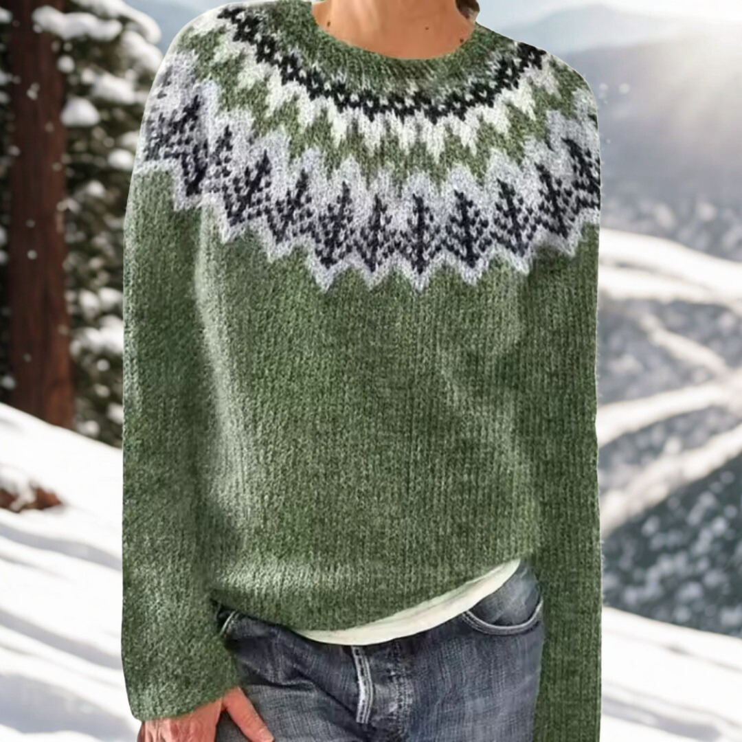 Eira – Warm Jumper with Classic Winter Details