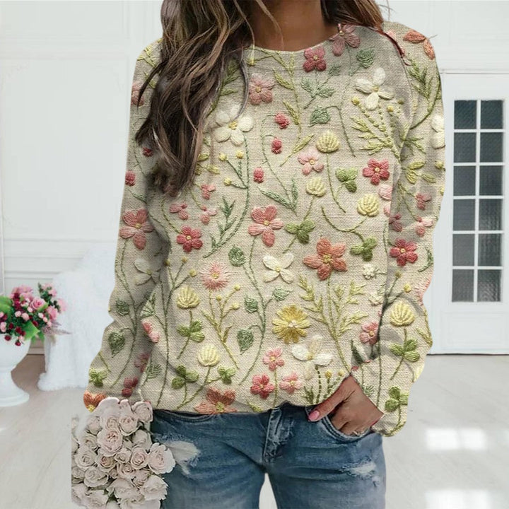 FLORA | Floral Pattern Pullover for Women