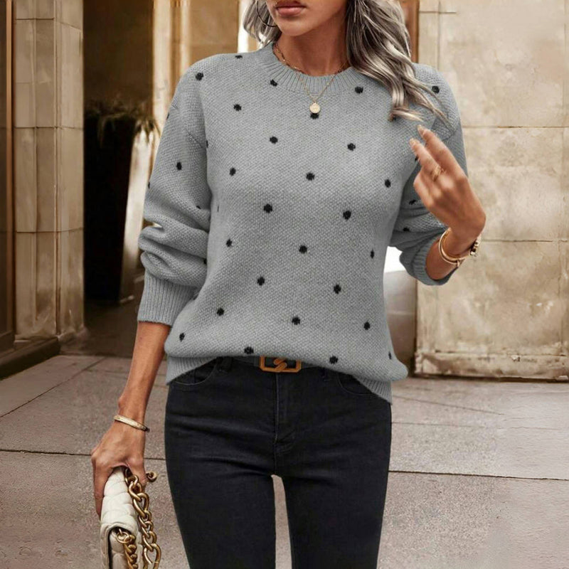 LORA™ - POLKA DOT KNITTED JUMPER