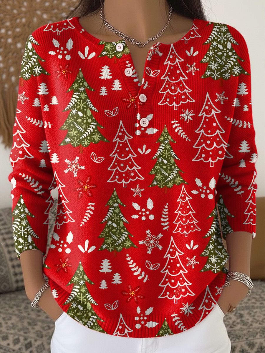 JULIA – CHRISTMAS JUMPER WITH BUTTONS