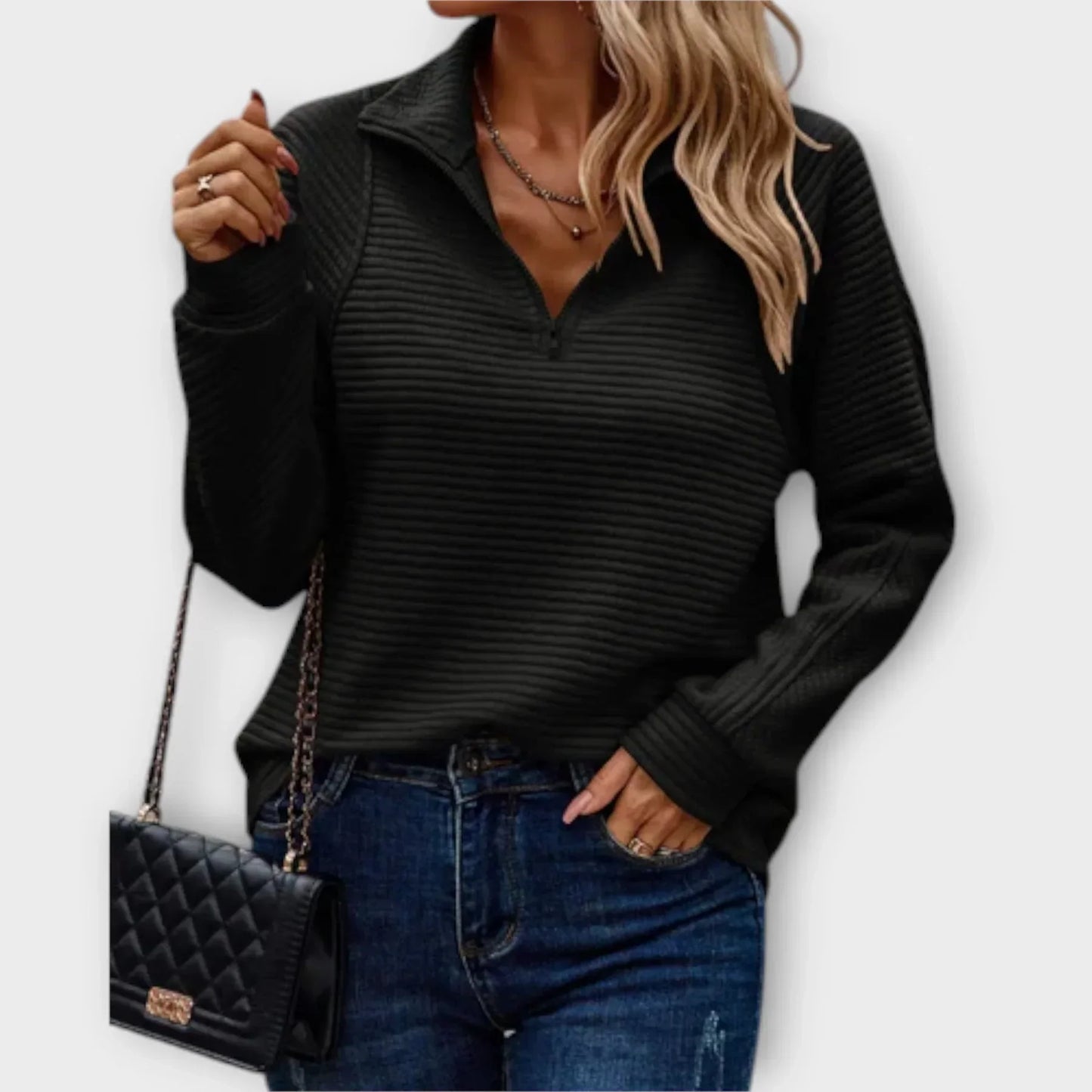OLIVIA | HALF-ZIP PULLOVER
