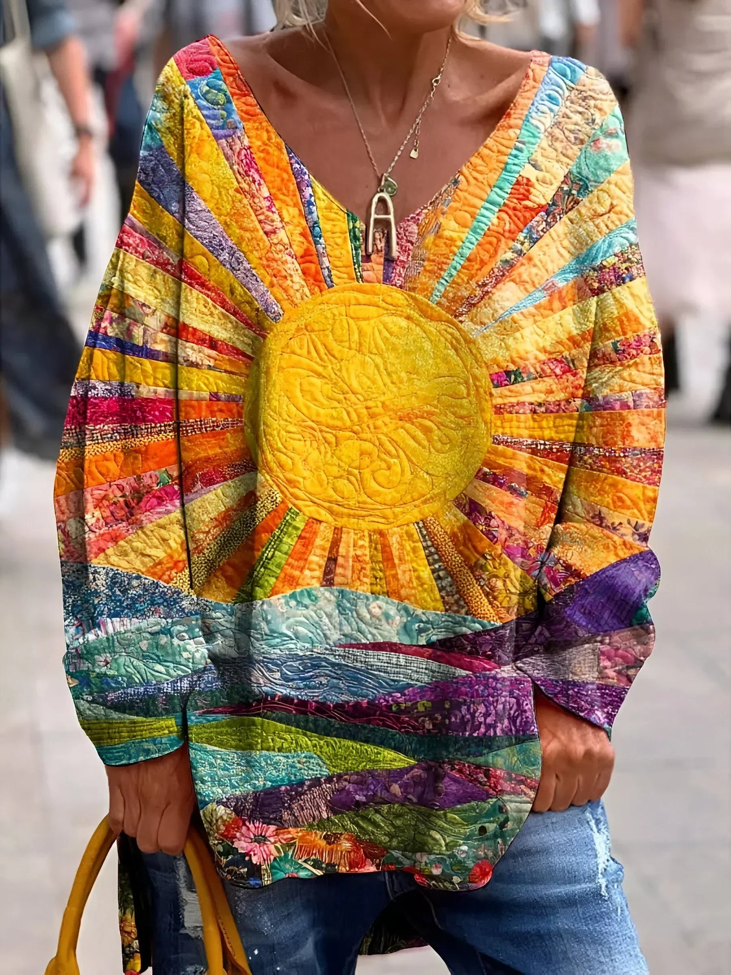 Varvara | Cheerful Colorful Blouse