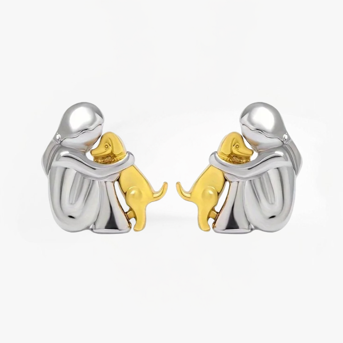 LUNA | Dog Embrace Earring